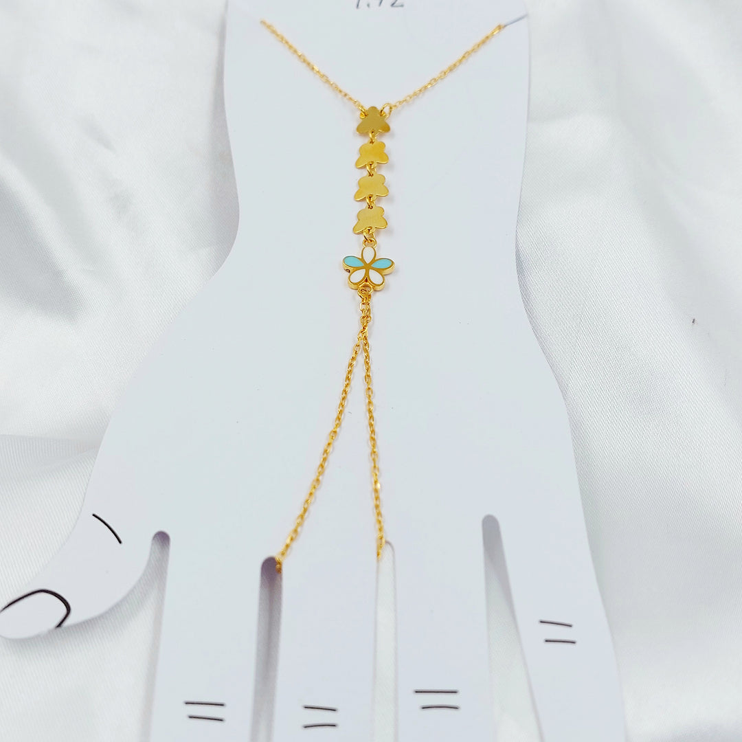 21K كف فراشة مينا-مجوهرات الشيخ سعيد-Saeed Jewelry 