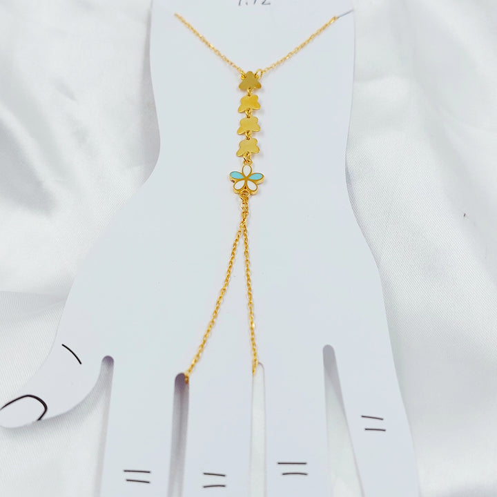 21K كف فراشة مينا-مجوهرات الشيخ سعيد-Saeed Jewelry 