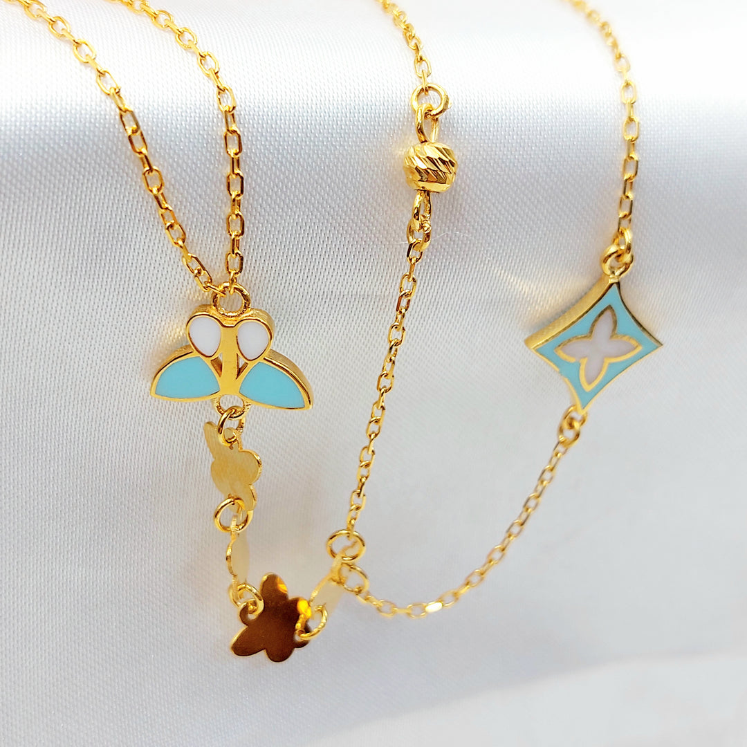 21K كف قلب مينا-مجوهرات الشيخ سعيد-Saeed Jewelry 