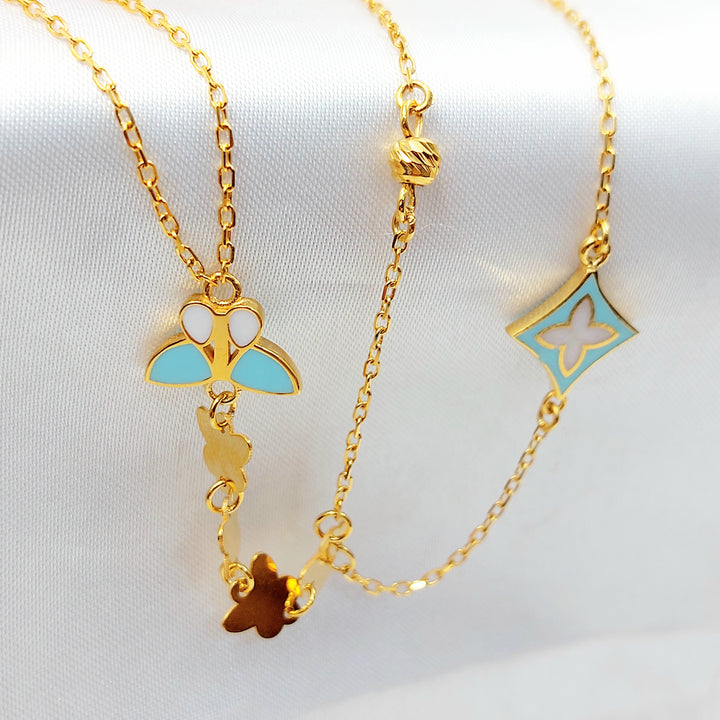 21K كف قلب مينا-مجوهرات الشيخ سعيد-Saeed Jewelry 