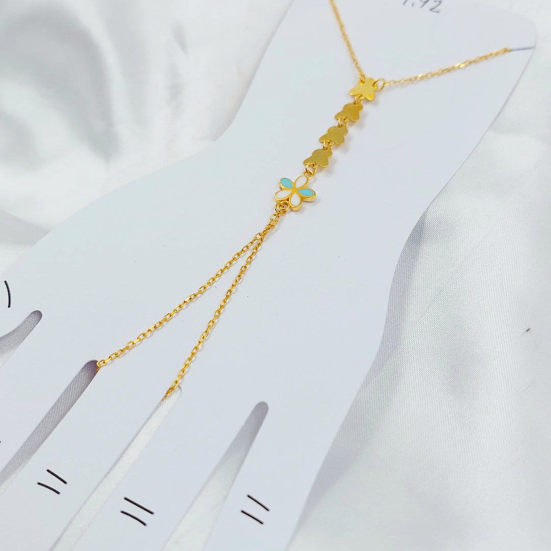 21K كف فراشة مينا-مجوهرات الشيخ سعيد-Saeed Jewelry 