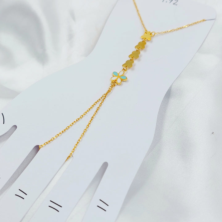 21K كف فراشة مينا-مجوهرات الشيخ سعيد-Saeed Jewelry 