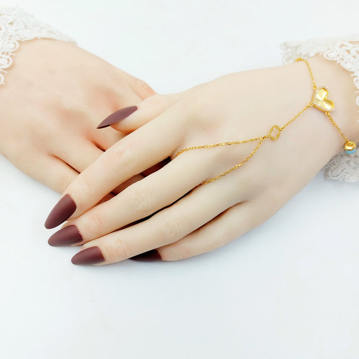 21K كف قلب مينا-مجوهرات الشيخ سعيد-Saeed Jewelry 