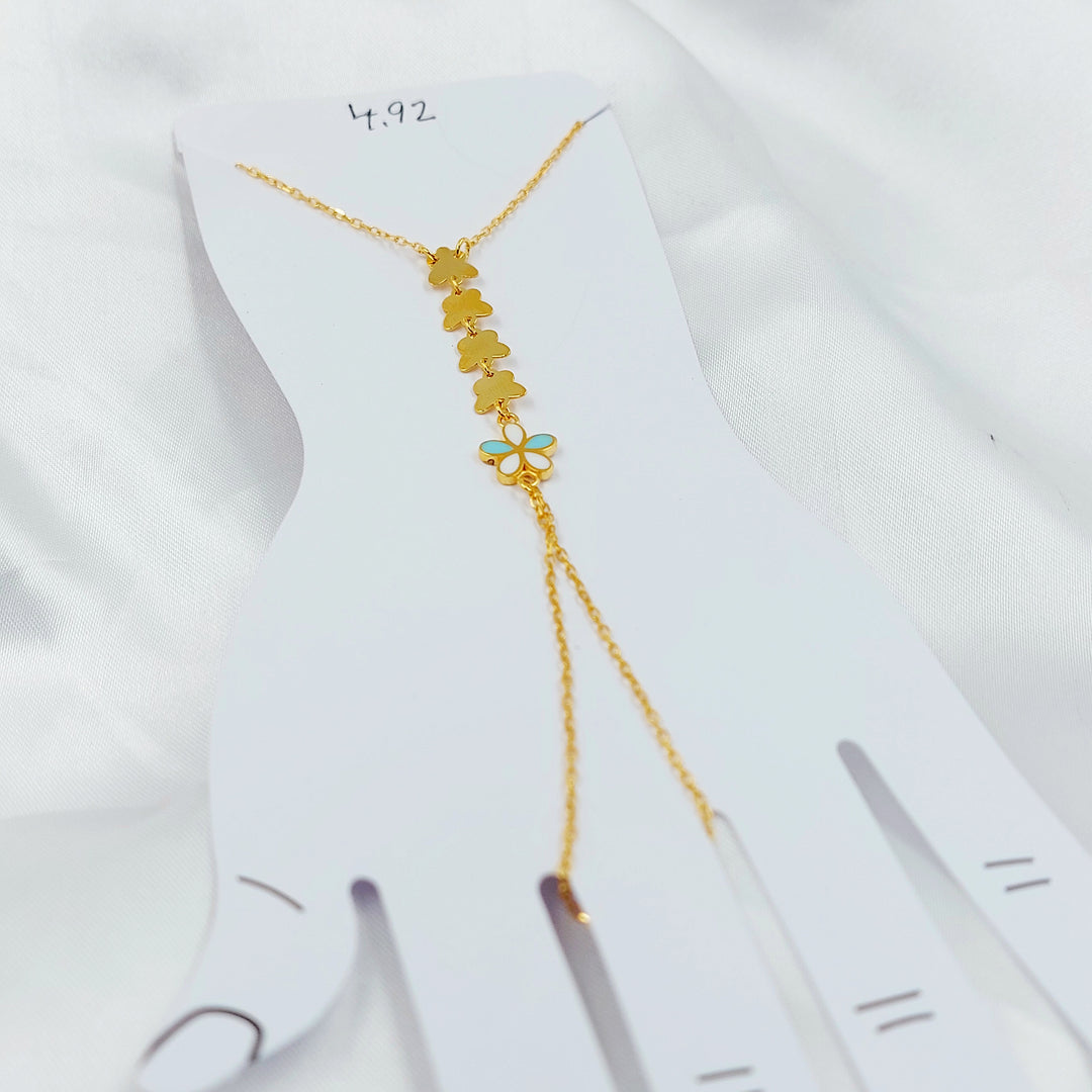 21K كف فراشة مينا-مجوهرات الشيخ سعيد-Saeed Jewelry 