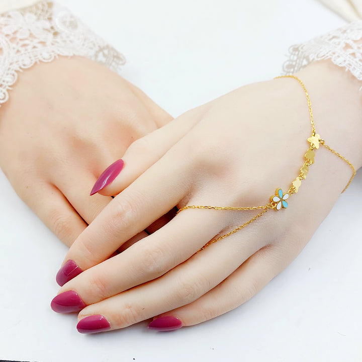 21K كف فراشة مينا-مجوهرات الشيخ سعيد-Saeed Jewelry 