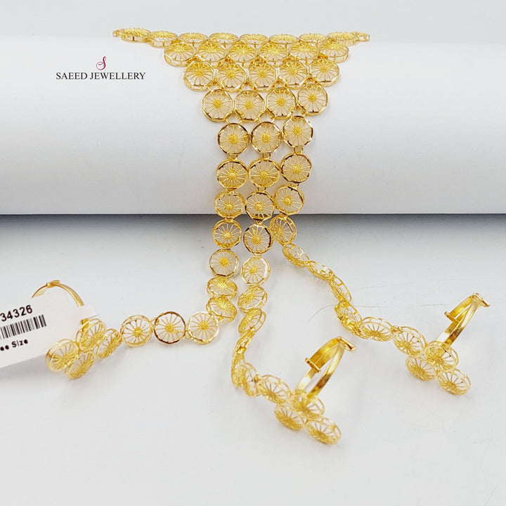 21K كف كويتي-مجوهرات الشيخ سعيد-Saeed Jewelry 