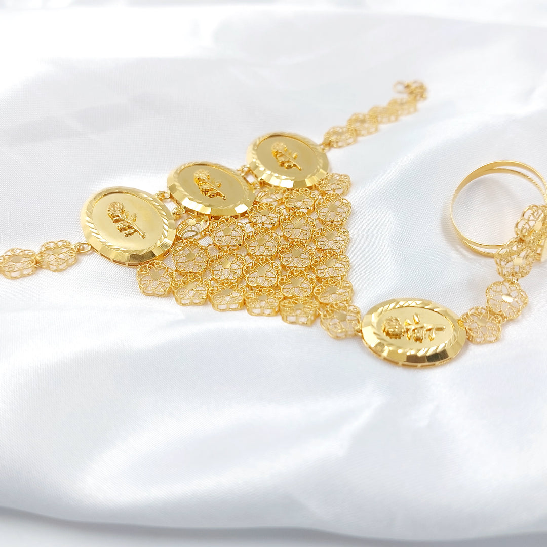 21K كف اونصه-مجوهرات الشيخ سعيد-Saeed Jewelry 