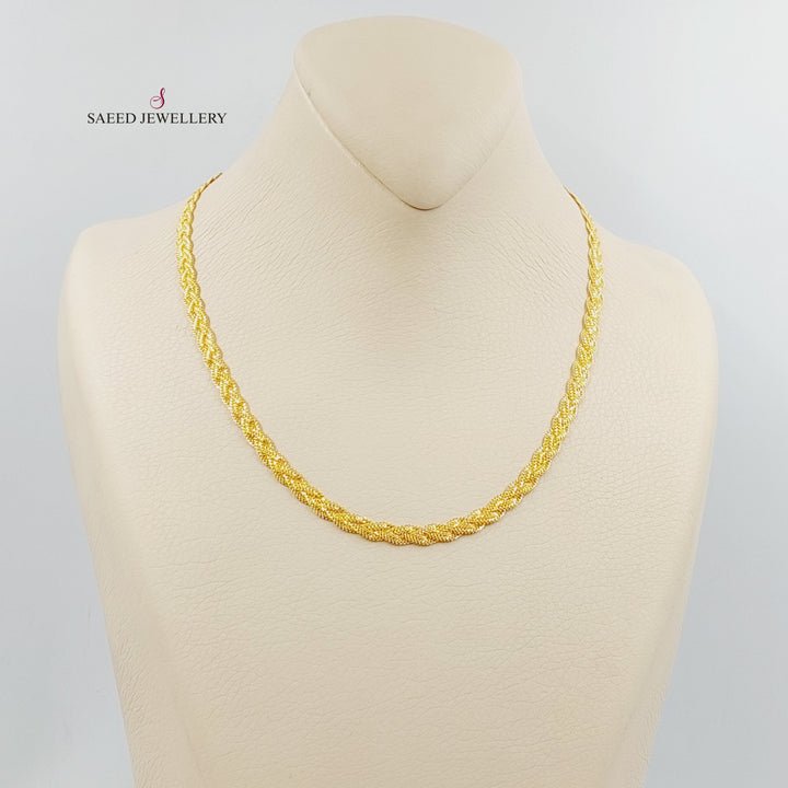 21K عقد فانسي 5.5mm-مجوهرات الشيخ سعيد-Saeed Jewelry 