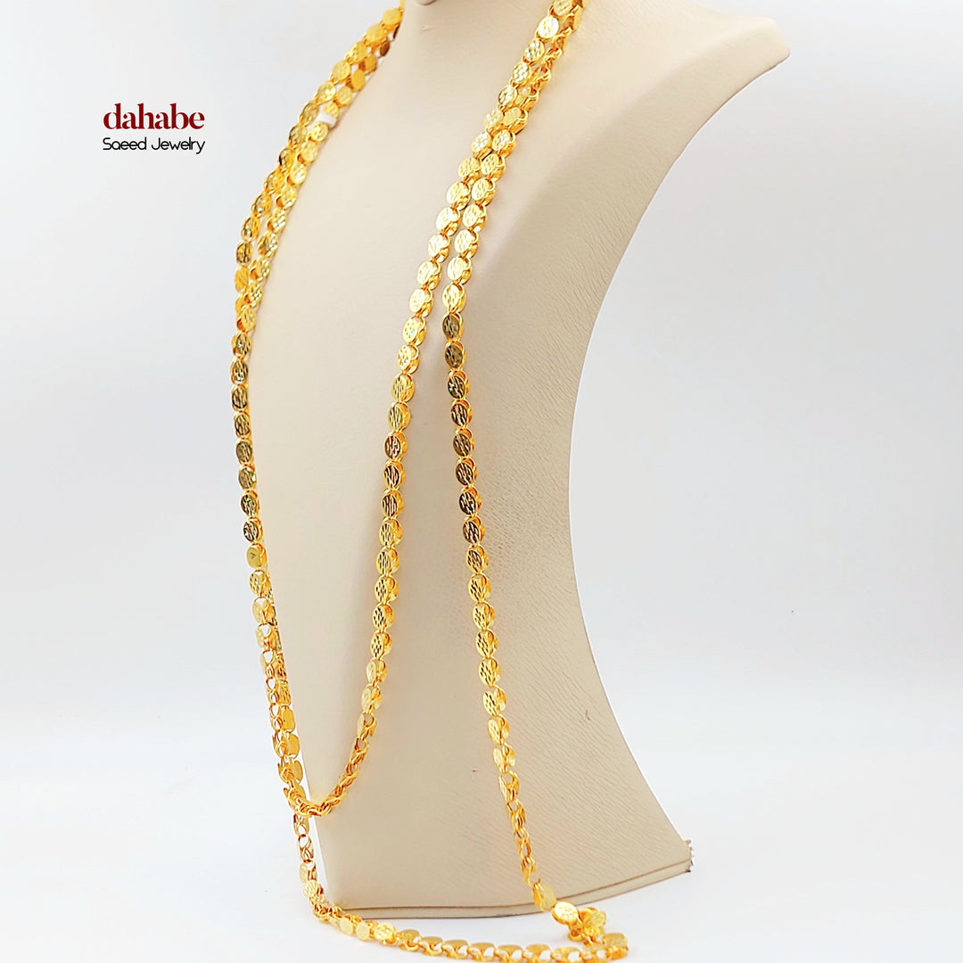 21K عقد جرير حلبي 6.5mm-مجوهرات الشيخ سعيد-Saeed Jewelry 