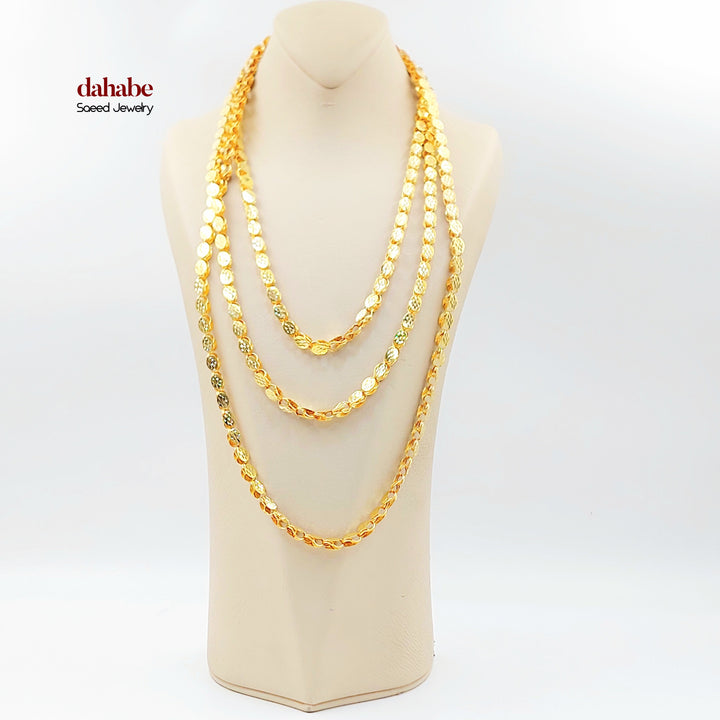 21K عقد جرير حلبي 6.5mm-مجوهرات الشيخ سعيد-Saeed Jewelry 