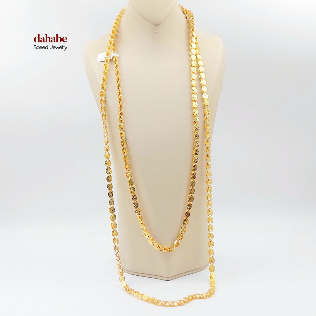 21K عقد جرير حلبي 6.5mm-مجوهرات الشيخ سعيد-Saeed Jewelry 