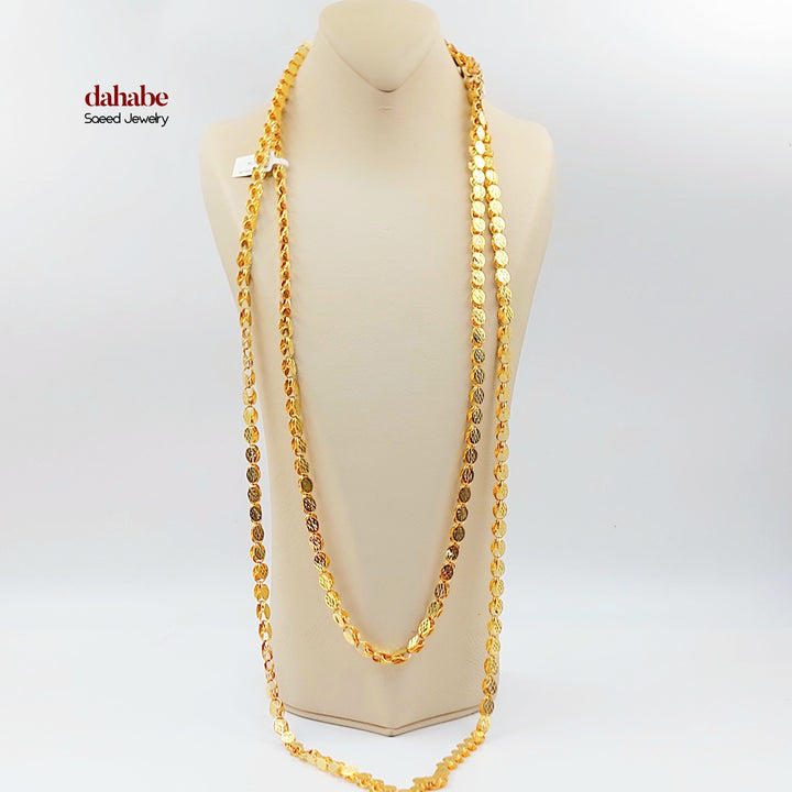 21K عقد جرير حلبي 6.5mm-مجوهرات الشيخ سعيد-Saeed Jewelry 