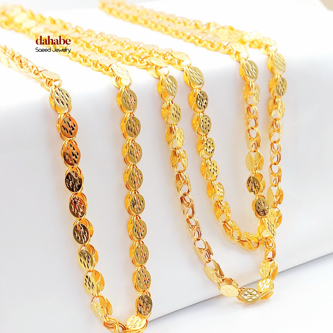 21K عقد جرير حلبي 6.5mm-مجوهرات الشيخ سعيد-Saeed Jewelry 