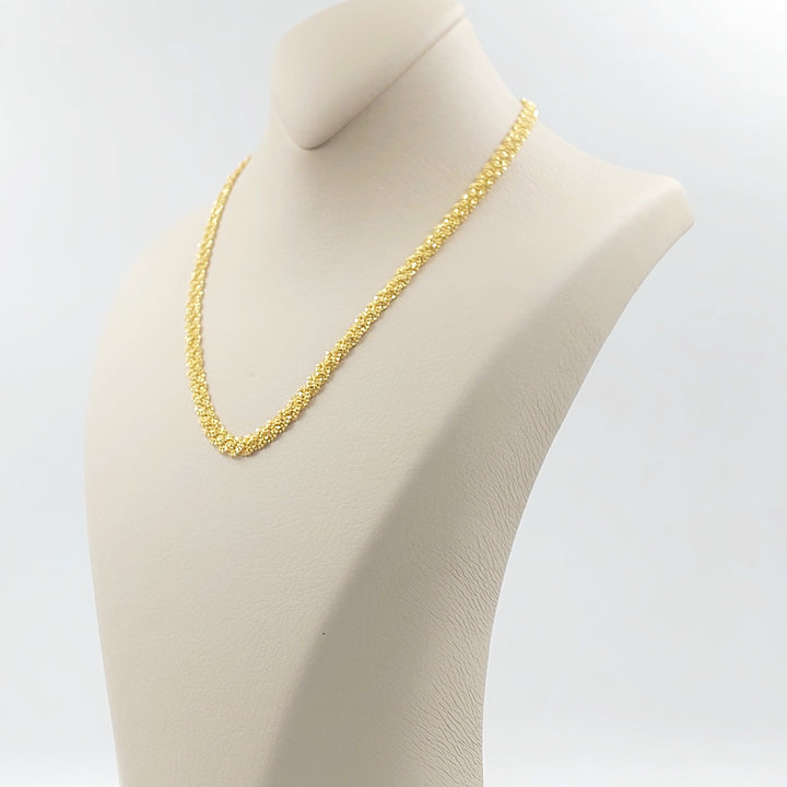 21K عقد فانسي 6mm-مجوهرات الشيخ سعيد-Saeed Jewelry 