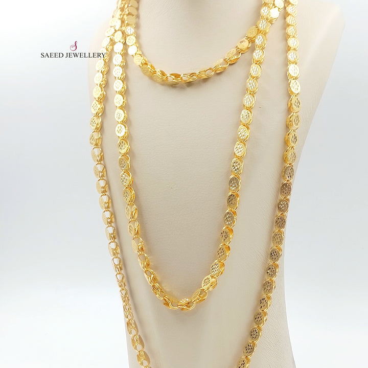 21K عقد جرير حلبي 6mm-مجوهرات الشيخ سعيد-Saeed Jewelry 