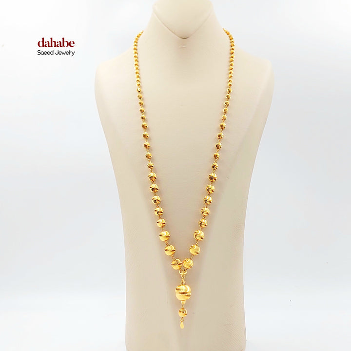 21K عقد مسبحة-مجوهرات الشيخ سعيد-Saeed Jewelry 
