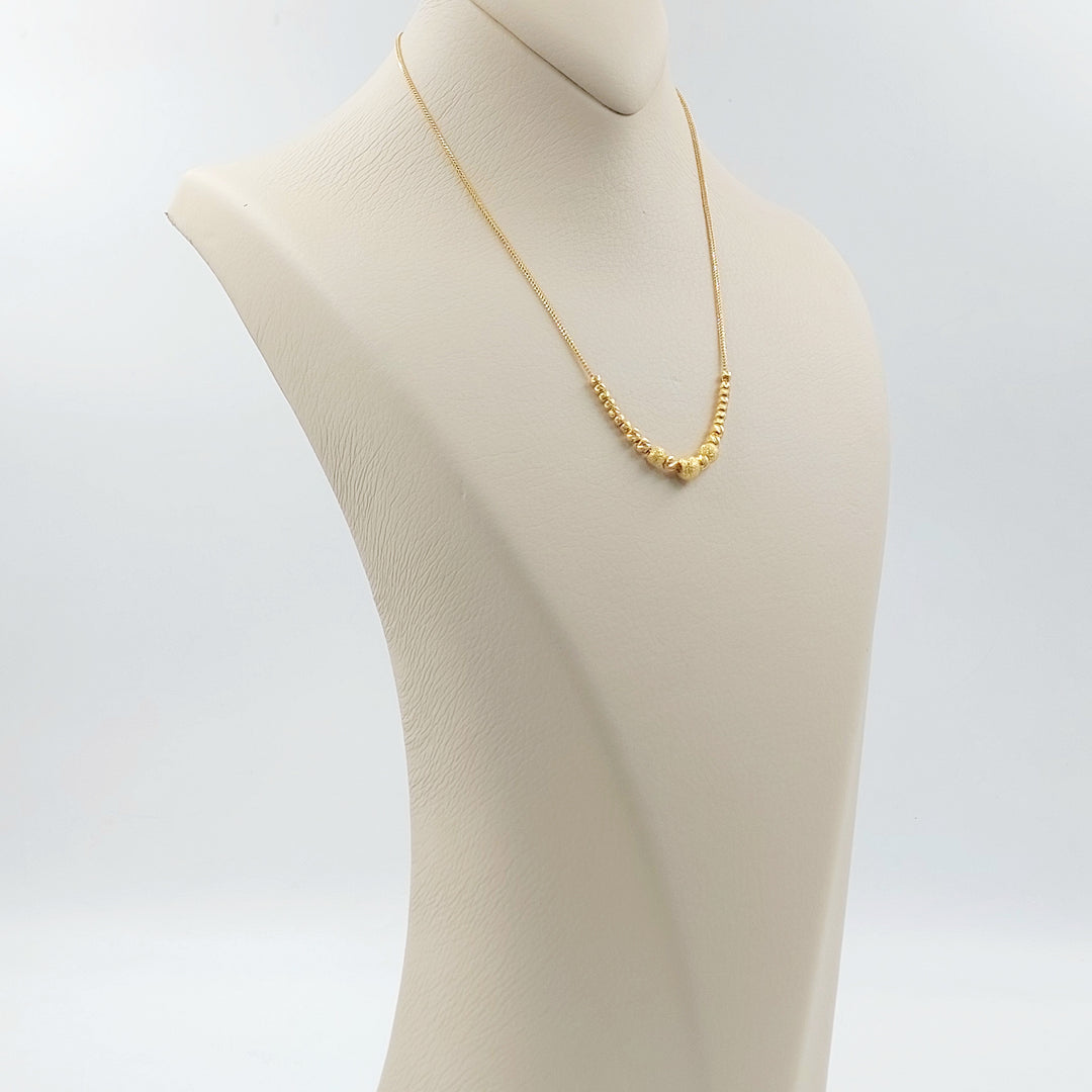 21K عقد مسبحة-مجوهرات الشيخ سعيد-Saeed Jewelry 