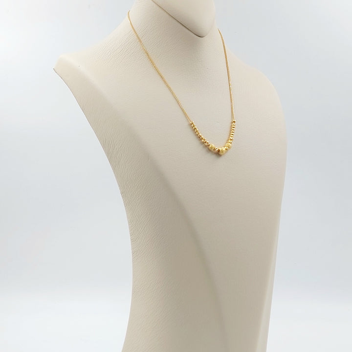 21K عقد مسبحة-مجوهرات الشيخ سعيد-Saeed Jewelry 