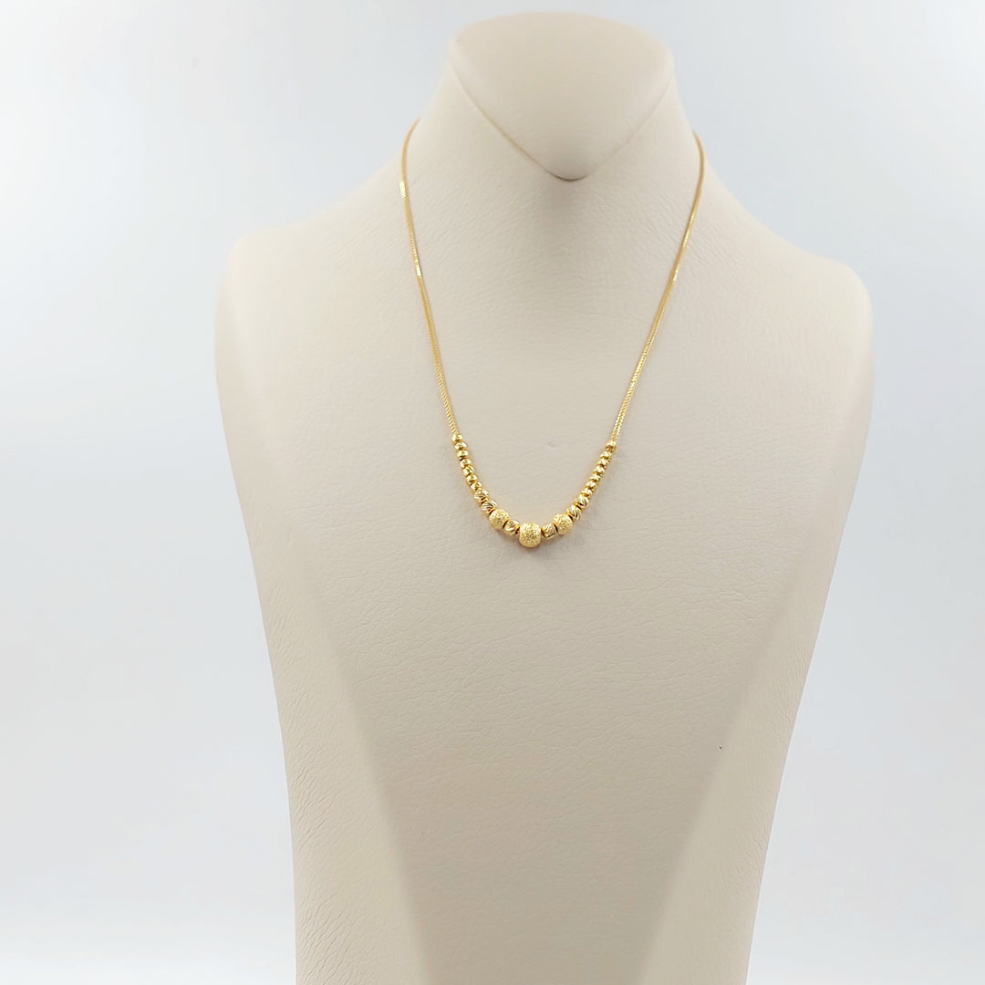 21K عقد مسبحة-مجوهرات الشيخ سعيد-Saeed Jewelry 