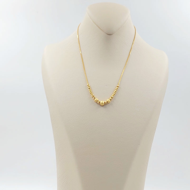 21K عقد مسبحة-مجوهرات الشيخ سعيد-Saeed Jewelry 