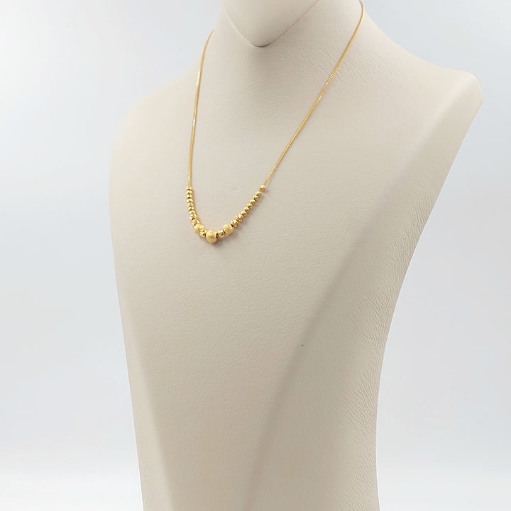 21K عقد مسبحة-مجوهرات الشيخ سعيد-Saeed Jewelry 