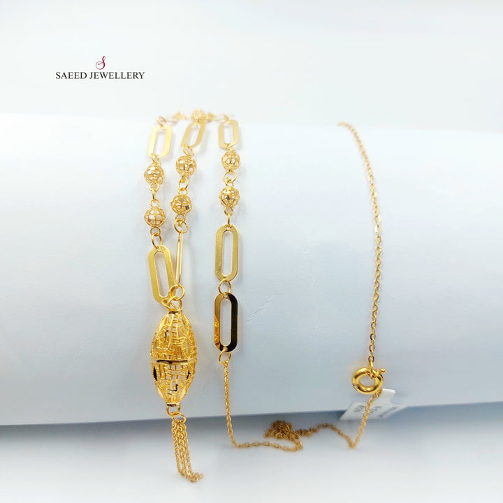 21K عقد مسبحة-مجوهرات الشيخ سعيد-Saeed Jewelry 