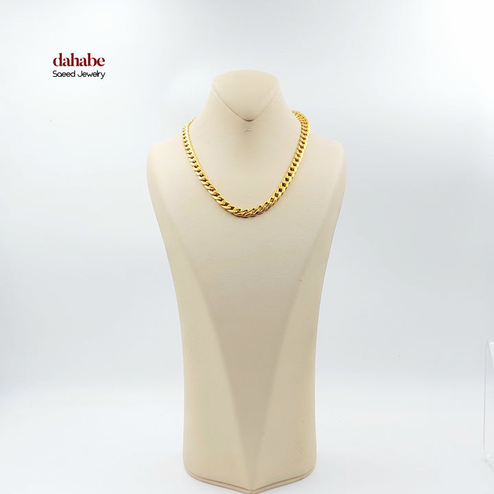 21K عقد جنزير-مجوهرات الشيخ سعيد-Saeed Jewelry 