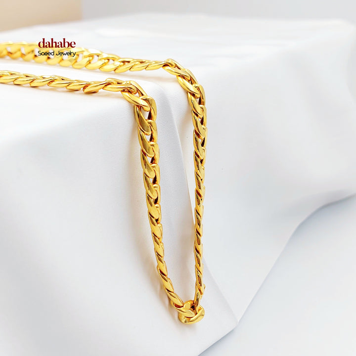 21K عقد جنزير-مجوهرات الشيخ سعيد-Saeed Jewelry 