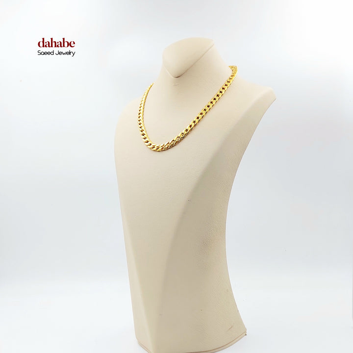 21K عقد جنزير-مجوهرات الشيخ سعيد-Saeed Jewelry 