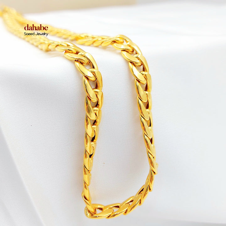 21K عقد جنزير-مجوهرات الشيخ سعيد-Saeed Jewelry 