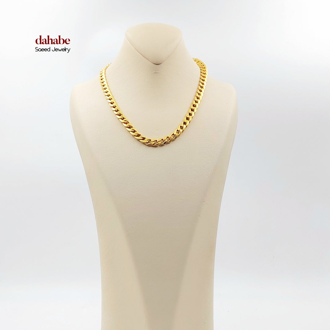 21K عقد جنزير-مجوهرات الشيخ سعيد-Saeed Jewelry 