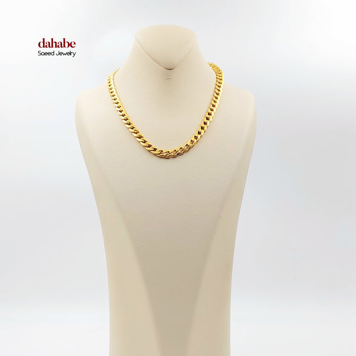 21K عقد جنزير-مجوهرات الشيخ سعيد-Saeed Jewelry 