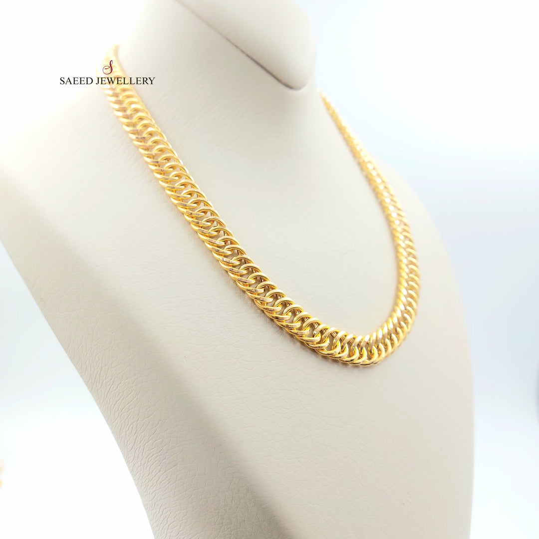 21K عقد جنزير-مجوهرات الشيخ سعيد-Saeed Jewelry 