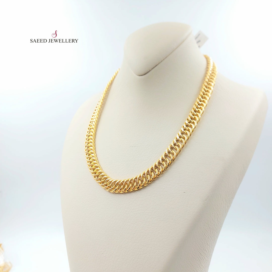 21K عقد جنزير-مجوهرات الشيخ سعيد-Saeed Jewelry 