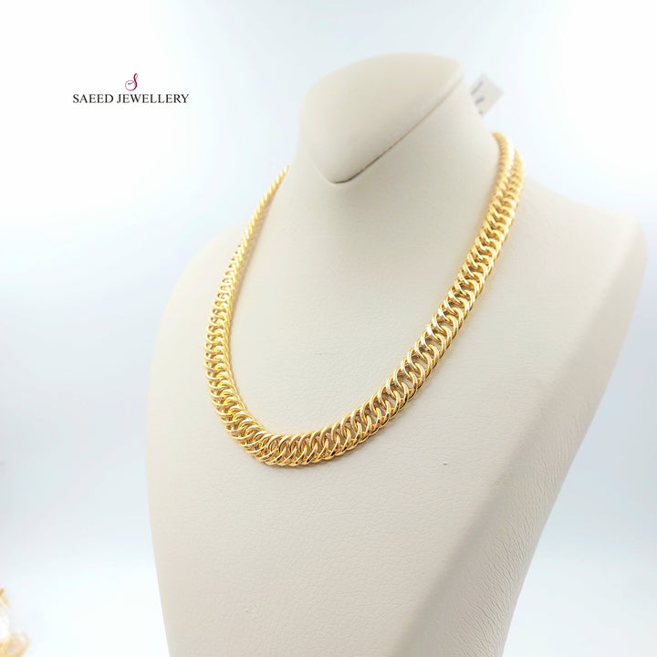21K عقد جنزير-مجوهرات الشيخ سعيد-Saeed Jewelry 