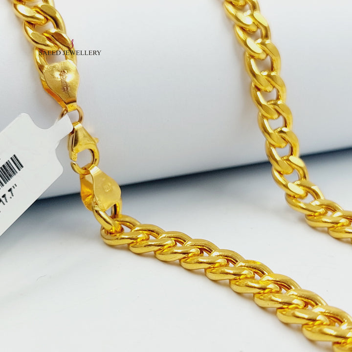 21K عقد جنزير-مجوهرات الشيخ سعيد-Saeed Jewelry 