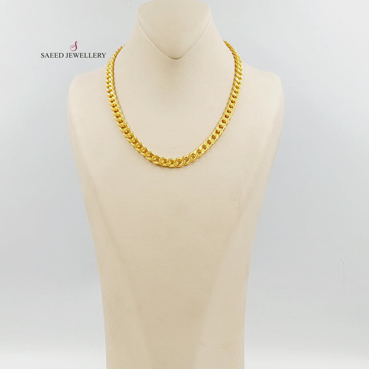 21K عقد جنزير-مجوهرات الشيخ سعيد-Saeed Jewelry 