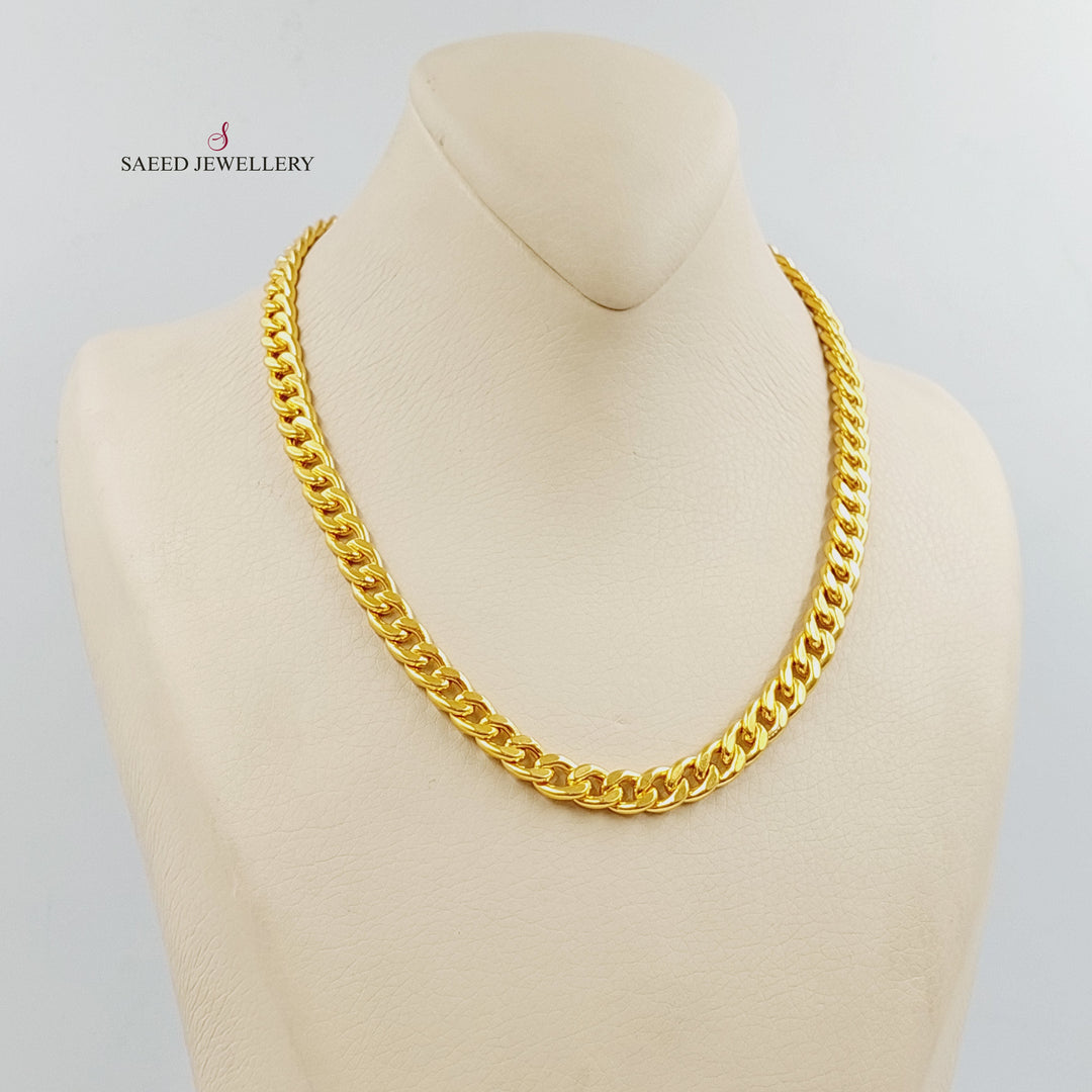 21K عقد جنزير-مجوهرات الشيخ سعيد-Saeed Jewelry 