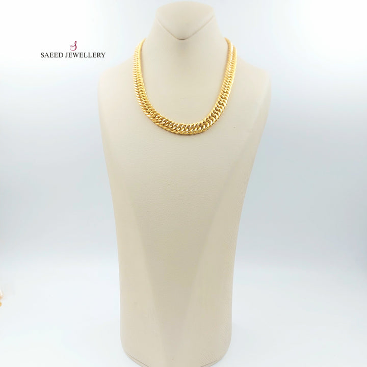 21K عقد جنزير-مجوهرات الشيخ سعيد-Saeed Jewelry 
