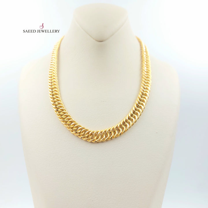 21K عقد جنزير-مجوهرات الشيخ سعيد-Saeed Jewelry 