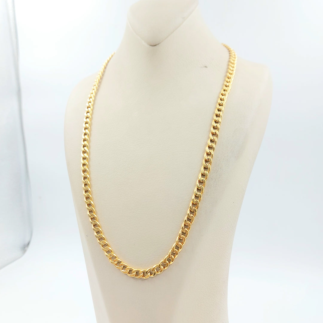 21K عقد جنزير-مجوهرات الشيخ سعيد-Saeed Jewelry 