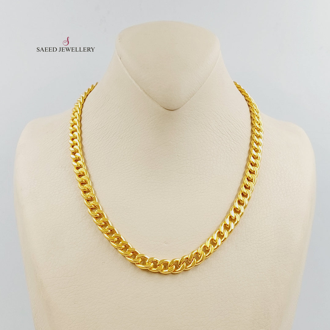 21K عقد جنزير-مجوهرات الشيخ سعيد-Saeed Jewelry 