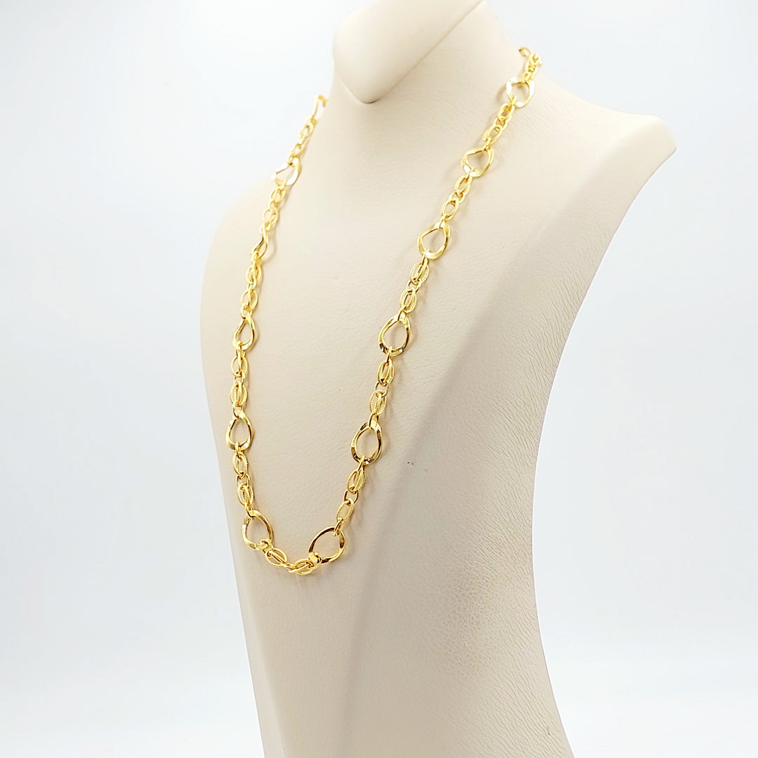 21K عقد فيرنا اكسترا-مجوهرات الشيخ سعيد-Saeed Jewelry 