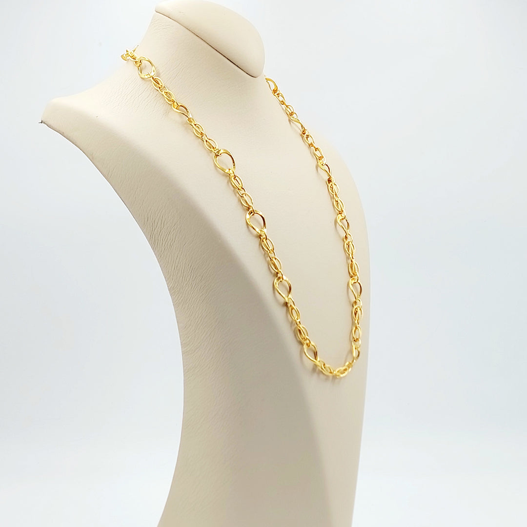 21K عقد فيرنا اكسترا-مجوهرات الشيخ سعيد-Saeed Jewelry 
