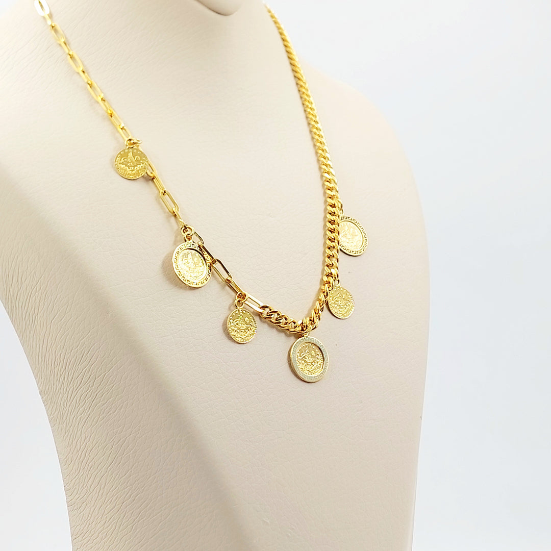 21K عقد دنانديش اكسترا-مجوهرات الشيخ سعيد-Saeed Jewelry 