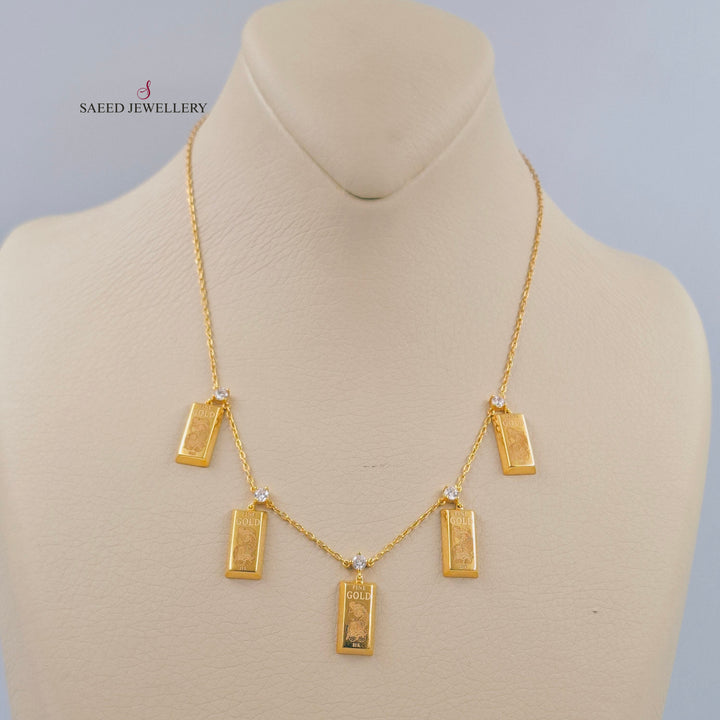 21K عقد اونصه دنانديش-مجوهرات الشيخ سعيد-Saeed Jewelry 