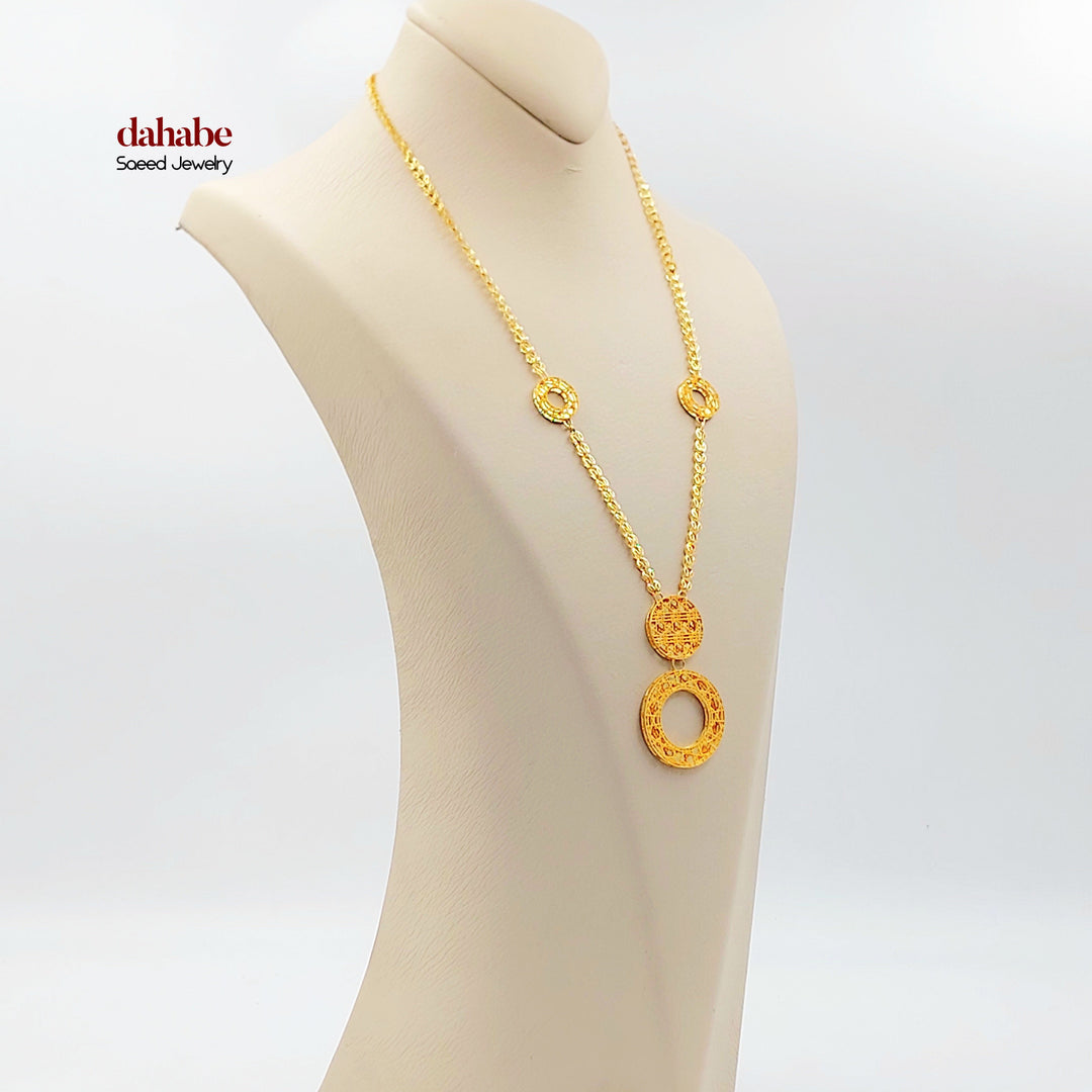 21K عقد اكسترا-مجوهرات الشيخ سعيد-Saeed Jewelry 
