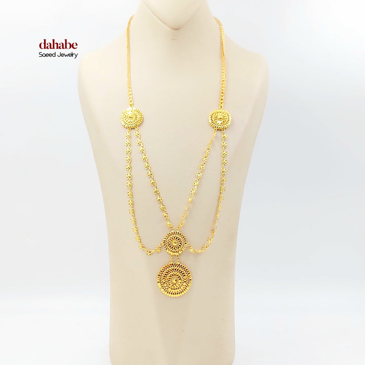 21K عقد اكسترا-مجوهرات الشيخ سعيد-Saeed Jewelry 