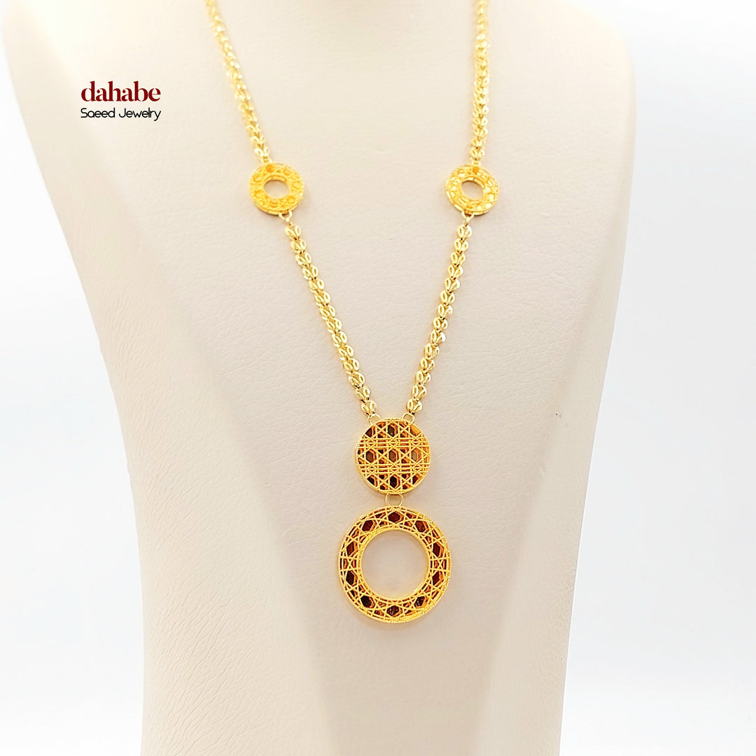 21K عقد اكسترا-مجوهرات الشيخ سعيد-Saeed Jewelry 