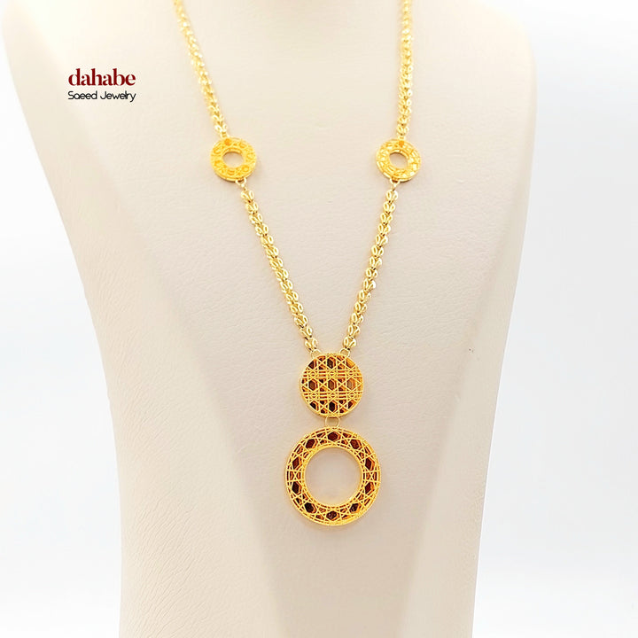 21K عقد اكسترا-مجوهرات الشيخ سعيد-Saeed Jewelry 